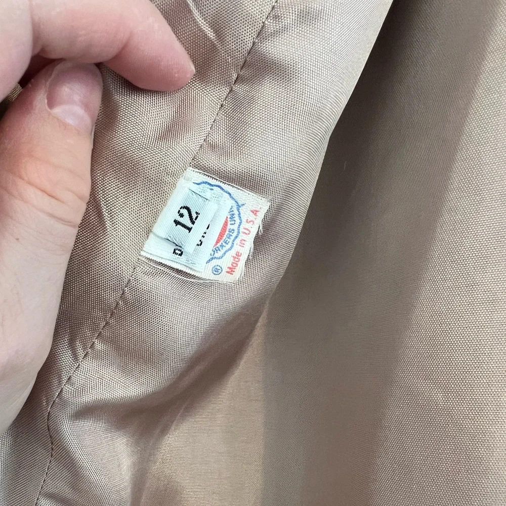 Northern Belle Vintage Coat Tan Beige Size 12